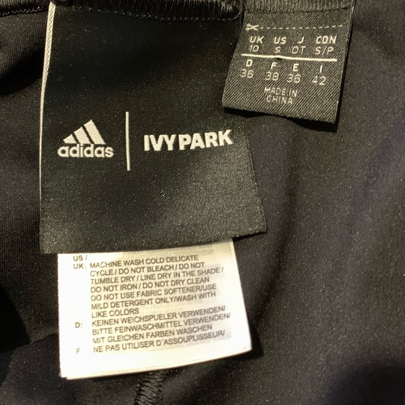 Adidas X Ivy Park Mesh Panel Tights Leggings Size Small Slimming Athletic Gym - Picture 11 of 12
